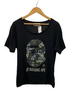 A BATHING APE◆Tシャツ/-/ポリエステル/BLK