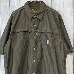 carhartt カーハート RELAXED FIT 半袖シャツ ワークシャツ メンズ XLサイズ 5-588