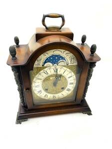 HERMIE/ハーミー 置時計 アンティーク/ヴィンテージ ゼンマイ式 木製 時計/置物 インテリア ローマ数字