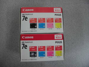Canon　純正インクカートリッジ　BCI-7E/4MP　4色マルチパック　ｘ2個