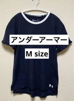 アンダーアーマー　Tシャツ　Mサイズ　黒色　HEATGEAR