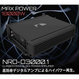 ■USA Audio■ナカミチ Nakamichi NROシリーズ NRO-D3000.1, 1ch Max.18000W ●Class D●希少●保証付●税込