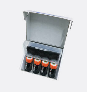 CR123a Hixon 700mah 充電式バッテリー 3.7v 電池4個セット