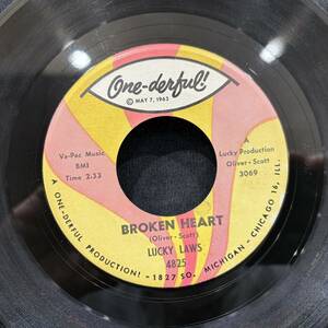 【EP】Lucky Laws - Broken Heart / Who Is She 1964年USオリジナル One-derful 4825