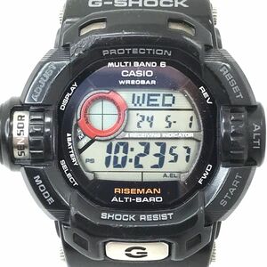 CASIO カシオ G-SHOCK ジーショック RISEMAN ライズマン 腕時計 GW-9200J-1 電波ソーラー デジタル ラウンド マルチバンド6 動作確認済み