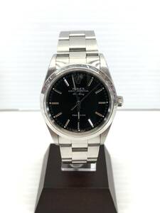 □ROLEX エアキング 14000 P番 SS AT/自動巻き 黒文字盤 本体のみ 中古品□