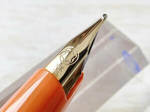 【未使用】 モンブラン 万年筆 ジェネレーション MONTBLANC GENERATION オレンジ色 ペン先14K-585 Mニブ 箱・説明書付き