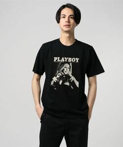 即決 新品 ヒステリックグラマー × PLAYBOY プレイボーイ NOVEMBER COVER ガールプリント Tシャツ
