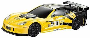 童友社 2.4GHz 1/24 キャデラック コルベット C6.R 黄/黒 電動ラジオコントロール No.866-2417 YB