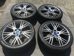 4874＊＊美品　MODELLISTA　18X7.5J　SET45　5H11.43　//225/40R18　4本　ヴォクシー・ノア・エスクァイア