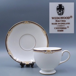 廃盤品 1982年 ウェッジウッド WEDGWOOD キャベンディッシュ CAVENDISH ティーカップ&ソーサー コーヒーカップ