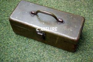 JAMES HEDDON ,OUTING HANDY BOX C1920 推定100年前の 蒐集家向(3537-SELLER) VINTAGE METAL TACKLE BOX ＊＊＊＊