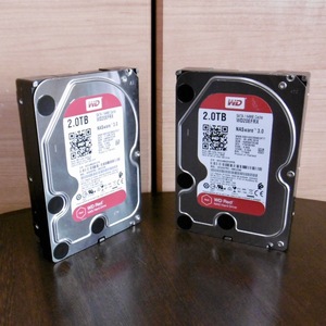 ■2個セット■WD Red 3.5インチ 2TB WD20EFRX（2018年製）■