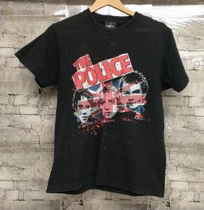 THE POLICE ポリス 半袖Tシャツ バンT 07/08 TOUR TEE サイズS ブラック 店舗受取可