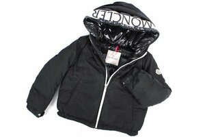 18年製 モンクレール MONCLER ワッペン ロゴ ダウンジャケット ブラック MONTVERNIER [6anni/115cm] キッズ 男の子 子供用　P26