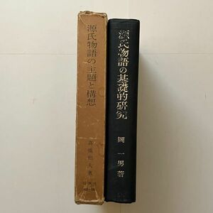 源氏物語の基礎的研究　源氏物語の主題と構想　2冊セット　岡一男他　☆国文学研究　古典文学　紫式部　B２２y