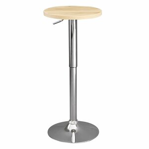 【新品】昇降式 バーテーブル BT-40R 直径40 クリアナチュラル カフェテーブル 丸テーブル 一人用 ハイテーブル