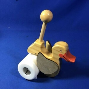 【未使用】木製カーペットクリーナー コロペタ/COROPETA　あひる/DUCK　セトクラフト　④