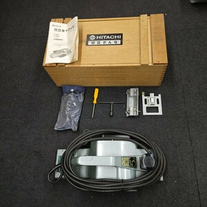 動作OK!! 日立工機 電子カンナ 156mm P50V 5寸 電動かんな 電動工具 大工道具 HITACHI 木材加工 木箱付き ま