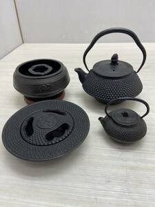 送料無料S67230 鉄瓶 2種類 灰皿2種類 4点セット 南部鉄器あり 美品