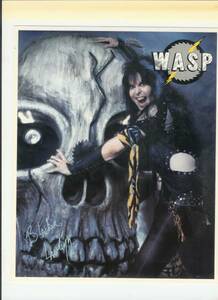 W.A.S.P ブラッキー・ローレス輸入厚紙ピンナップ　１９８５年製