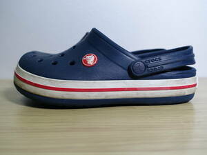 ◇ crocs クロックス ネイビー◇ C13 19.0cm サンダル