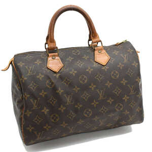 1円 ◆定価13万 美品 LOUIS VUITTON ルイヴィトン ハンドバッグ スピーディ30 M41526 モノグラム ブラウン◆E.Csom.tI-02