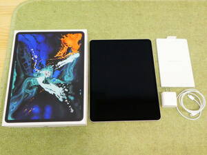 161-R48) 中古品 iPad Pro 12.9インチ 第3世代 Wi-Fi Cellular 64GB シルバー 制限〇 KDDI SIMロックあり