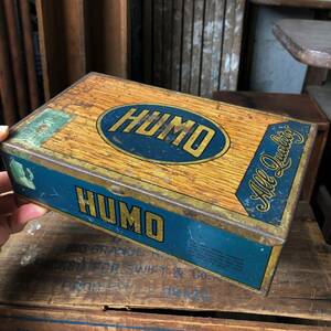 HUMO Cigar タバコ シガー シガレットケース ヴィンテージ アンティーク インダストリアル 古着 雑貨 ディスプレイ什器 収納ケース