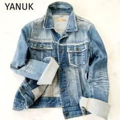 【美品】Yanuk デニムジャケット ダメージ加工 ジージャン XP