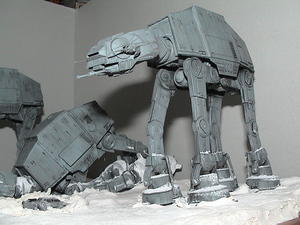 バンダイ　STARWARS　帝国の逆襲　1/144　氷の惑星ホスの戦い　大形ジオラマ　AT-AT　AT-ST　スノースピーダー　スノーウォーカー