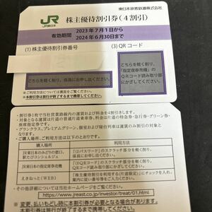 J R東日本 株主券　二枚 即レターパックにて発送