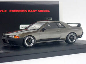 HPI racing 1/43 NISSAN 日産 SKYLINE スカイライン GT-R R32 Black Metal Polish Model ブラックメタルポリッシュ 8219