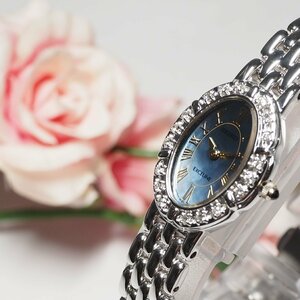 セイコー SEIKO エクセリーヌ ダイヤベゼル シェル文字盤 レディース 腕時計 シルバー C425