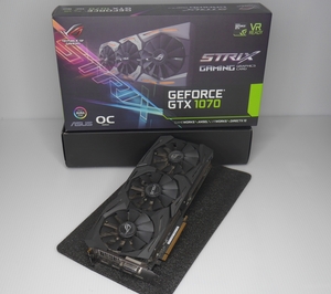 ASUS製 NVIDIA GEFORCE GTX 1070 STRIX Gaming OC 8GB DDR5　デバイスマネージャで認識しないジャンク品です！ 