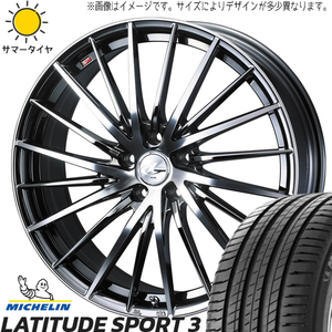 LEXUS RX 265/40R21 ミシュラン ラティチュードスポーツ3 レオニス FR 21インチ 8.5J +35 5H114.3P サマータイヤ ホイール 4本SET