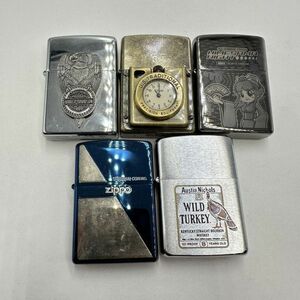 H170 まとめ ◎ Zippo ジッポー オイルライター 5点まとめセット 吉宗姫 ハーレー 他 喫煙具 喫煙グッズ 5点箱付き 3点火花あり ①