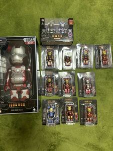 新品 BE@RBRICK Happyくじ Ironman THE INFINITE SAGA アイアンマン ベアボックス賞 ラストワン ベアブリック&ベアブリック賞10体 他1