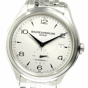 ボーム＆メルシェ Baume & Mercier M0A10099 クリフトン スモールセコンド 自動巻き メンズ 保証書付き_756394【ev10】