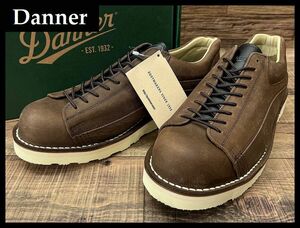 送無 新品 Danner ダナー D314110 ROCKFORD ロックフォード 本革 レザー ローカット ブーツ シューズ 短靴 ステッチダウン製法 茶 27.0 ①