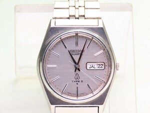 ■♪価格高騰! 資産価値！ 稼働 電池新品 メンズ ビンテージ 高級超レア！ SEIKO セイコー TYPE2 タイプ2 デイデート クオーツ 7546-7050