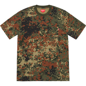 Supreme シュプリーム 2019SS 19SS Pocket Tee ポケットTシャツ 半袖Tシャツ Olive German Camo 迷彩 XL XLarge 正規品 新品 おまけ付 即決