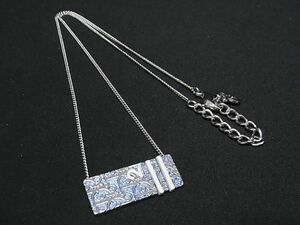 1円 ■美品■ ChristianDior クリスチャンディオール トロッター ネックレス ペンダント アクセサリー シルバー系 AX4756