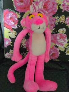 絶版レア品/稀少品/当時物/1995年/THE PINK PANTHER/ピンクパンサー/ぬいぐるみ/ヒモ付ぬいぐるみ/エレファント社/ELEPHANT/約31cm/1995年