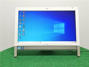 WEBカメラ/中古/WIN10/新品SSD/20型ワイド一体型/FMV　富士通　　FH56/DD 　地デジ／テレビOK　　office2019搭載　送料無料