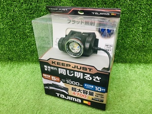 未開封品 TAJIMA タジマ 最大1000lm 充電式LEDヘッドライト KJS100A-B47 ※専用充電池セット