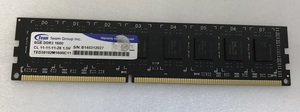 TEAM PC3-12800U 8GB DDR3 デスクトップ用 メモリ 240ピン DDR3-1600 8GB DDR3 DESKTOP RAM