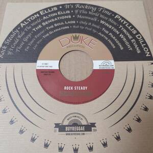 Alton Ellis & The Flames - Rock Steady / Phyllis Dillon - Rocking Time // 7inch / Rock Steadyオケ / Bitty Mclean / AA0302
