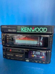 KENWOOD X205 G205 カセットチューナー グラフィックイコライザー 実動品 ケンウッド 92年頃 旧車 テープ 高級機 