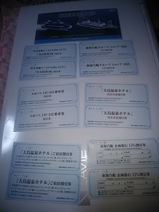 C・東海汽船優待券10枚１冊サービス券各2枚(２０２４年４月1日から２０２４年９月30日）